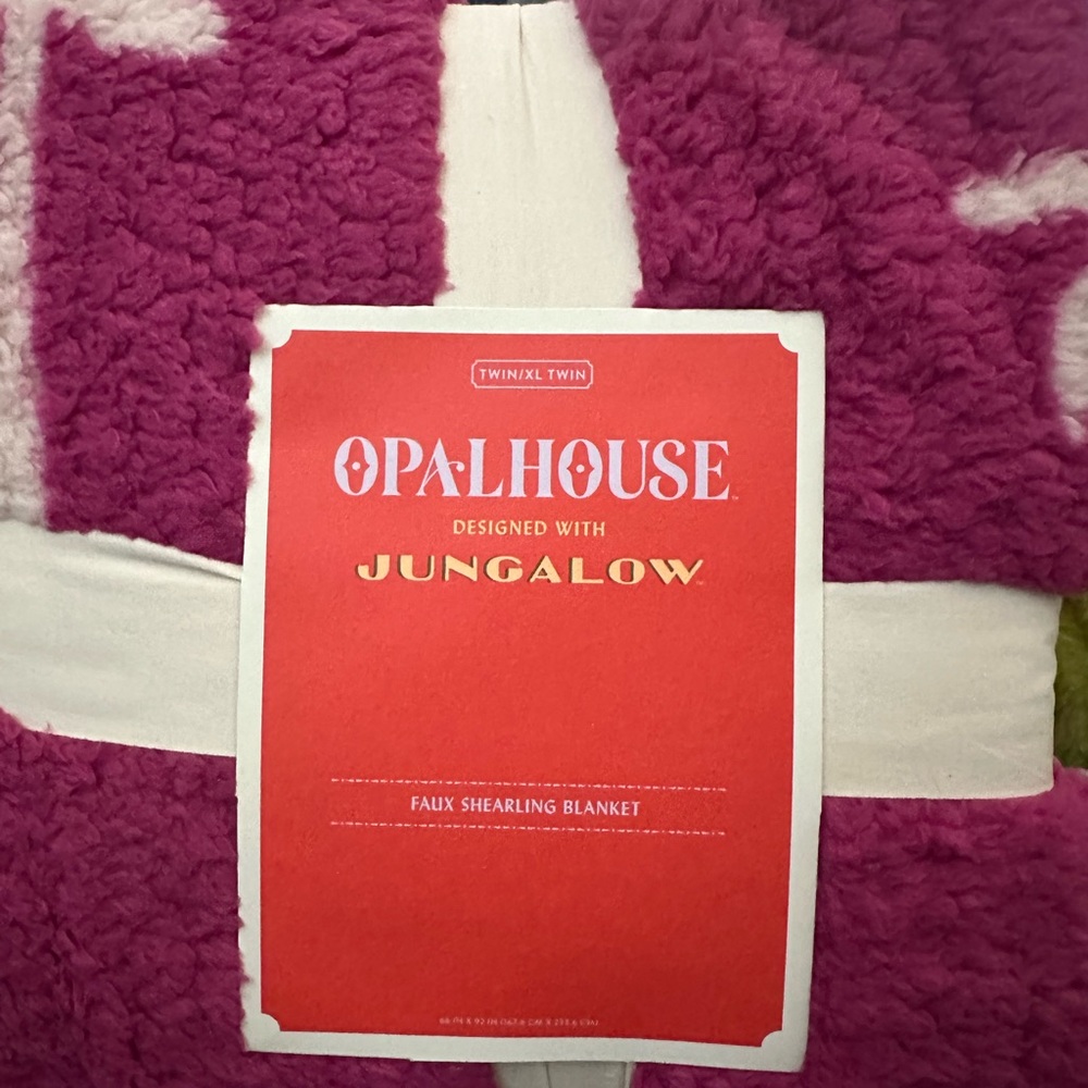 Opalhouse Jungalow Faux Shearling Blanket